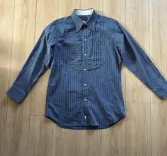 Dry Bones ストライプ プリーツシャツ 36 Sのサムネイル