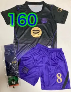 8番　2nd　160cm　ウェア　キッズ　未使用　バルサ　黒紫　フリマ購入品