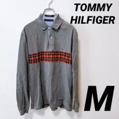 ✨綿100%✨TOMMY HILFIGERトミー　ポロシャツ 長袖Mサイズ