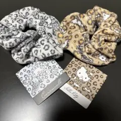 シナモン　キティ　もこもこ　シュシュ　2種セット