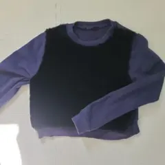 MURUA 紫と黒のトレーナー