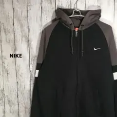 NIKE ATH DEPT ナイキ ジップパーカー 刺繍ロゴ トリコロール L