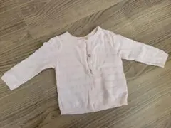 H&M ピンク カーディガン 6-9M