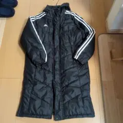 adidas ブラック ベンチコート 150