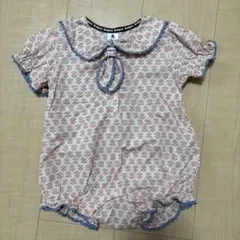 mignon 花柄 ロンパース 80cm