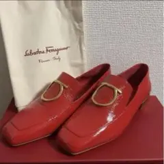 PRADA レザー ミュール サンダル 赤 41 イタリア製 ポインテッドトゥ