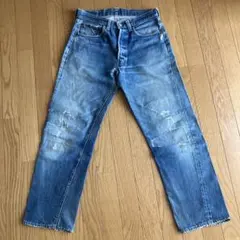 LEVI’S 501 66前期 W32L33 チェーンステッチ スレーキスタンプ 第43回（動画有）リーバイス501 66前期モデル スレキスタンプ
