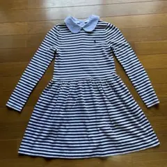 POLO RALPH LAUREN ストライプ長袖ワンピース S/P
