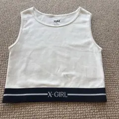 X-girl タンクトップ ホワイト Sサイズのサムネイル