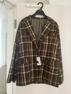 チェックテーラードジャケット