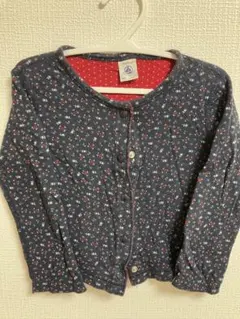 PETIT BATEAU 花柄カーディガン 18m