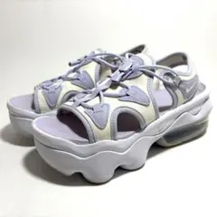極美品☆NIKE エアマックスココ サンダル 厚底 ホワイト パープル 23cm