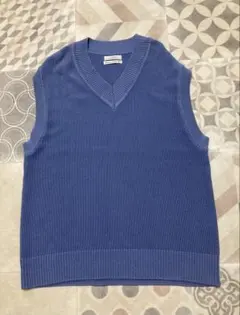 ジャーナルスタンダードrelume★ブルー Vネック ニットベスト
