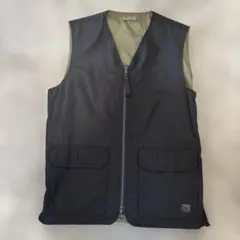 TAION リバーシブル ベスト ブラック カーキ