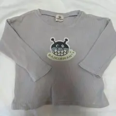 バイキンマン 長袖Tシャツ グレー　95cm