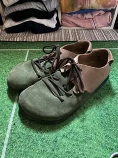 BIRKENSTOCK MONTANA 限定色 オリーブ×モススエードレザー 革 BIRKENSTOCK MONTANA 限定色 オリーブ×モススエードレザー 革 | Mercari