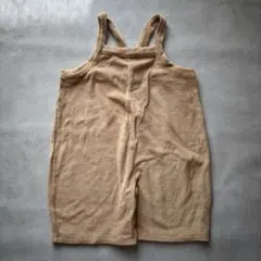 organic zoo Gold Terry Cropped Dungarees