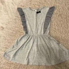 アプレレクール　ノースリーブグレイワンピース110
