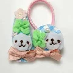 可愛いわんちゃんデザイン ヘアクリップ