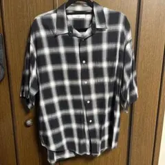 白黒チェックシャツ　まとめ売り、値下げ可能