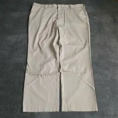 00s DOCKERS バギーパンツ ベージュ カーキ系 ワイドスラックス極太のサムネイル