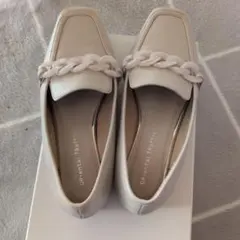 Oriental Traffic ホワイトパンプス 編み込みデザイン