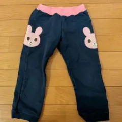 ウサギポケット付きネイビーパンツ