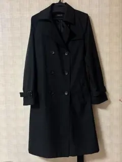 美品　COMME CA ISM ブラック トレンチコート　S