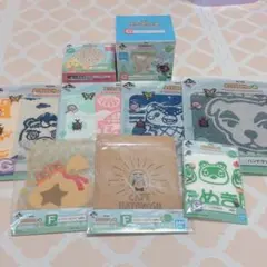 どうぶつの森 一番くじ 8点セット まめざら ハンドタオル ジッパーバッグ どうぶつの森 一番くじ 8点セット まめざら ハンドタオル ジッパー