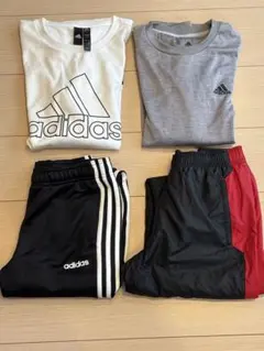 アディダス長袖ティーシャツ　アディダスロングパンツ　NIKEロングパンツ　4枚