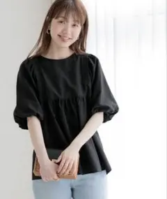 URBANRESEARCH Sonny Labelリネンバルーンスリーブブラウス