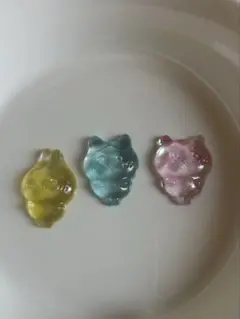 猫 デコレーションパーツ 3個セット ハンドメイド　ちいかわ