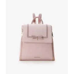 サマンサベガ リボンスクエアリュック ベビーピンク