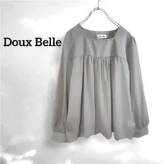【oa18】Doux Belle ドゥーベルシフォンブラウス グレーフレア Mのサムネイル