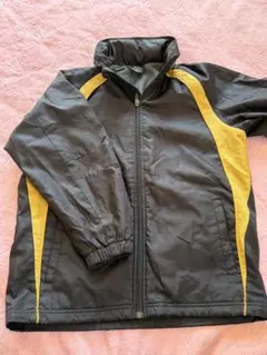 フード付きジャケット 100cm 黒/黄
