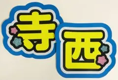【視認性◎画用紙不使用】 寺西拓人 うちわ文字