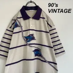 90s Reebok GOLF 刺繍ポロシャツ ビンテージ コットン - メルカリ