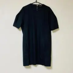 【美品】Drawer ドゥロワー ノースリーブ コットンニット ダークネイビー 美品】Drawer ドゥロワー ノースリーブ コットンニット ダークネイビー