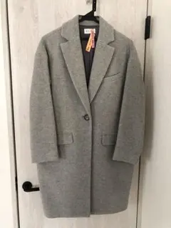 【クリーニング済】PLST グレー ロングコート