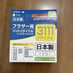 ブラザージェットリサイクルインクカードリッジ【LC311Y】イエロー（未使用）のサムネイル