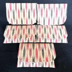 【着物リメイク】ポケットティッシュカバー5個セット【矢絣】