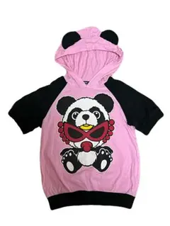 ヒスミニパンダ半袖パーカー90