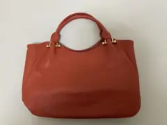 オレンジ トートバッグ
