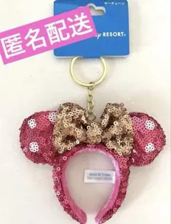ミニー　カチューシャ　キーホルダー　キーチェーン　ディズニーリゾート