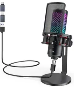 ZealSound ゲーミングマイクUSB コンデンサーマイク PC