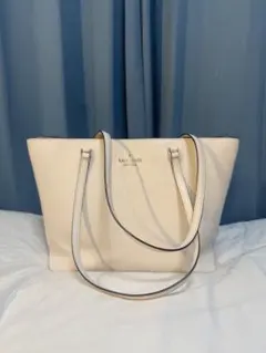 【美品】kate spade ホワイトトートバッグ