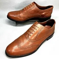 【極美品】正統派❤️COLE HAAN:8Bウイングチップオックスフォードブラウンのサムネイル