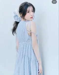 snidel ノースリーブワンピース ブルー　サイズ0