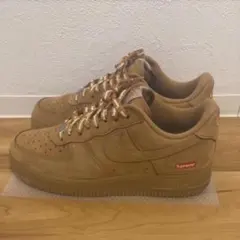 Supreme × Nike Air Force 1 Flax/Wheat