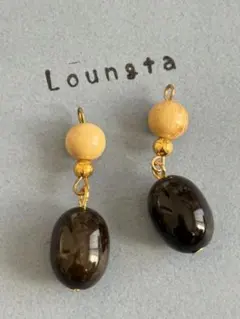 5点で450円引き ハンドメイドピアス 樹脂ピアス 秋冬ピアス